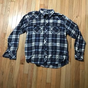 Ariat Blue Flannel Button Down XL